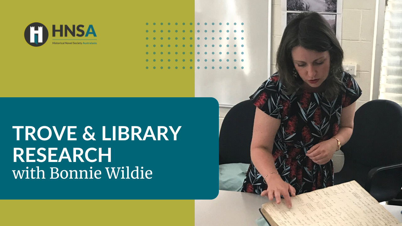 Trove & Library Research with Bonnie Wildie